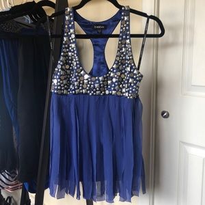 Women’s beaded racer back blouse